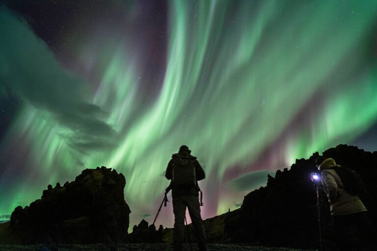 Aurora Borealis (Northern Lights) in Iceland.