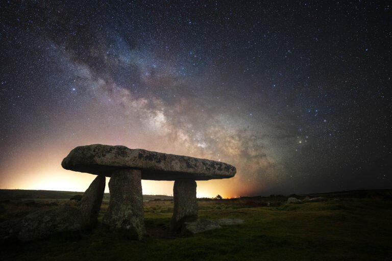 Milky Way over Lanyon Quoit, Cornwall