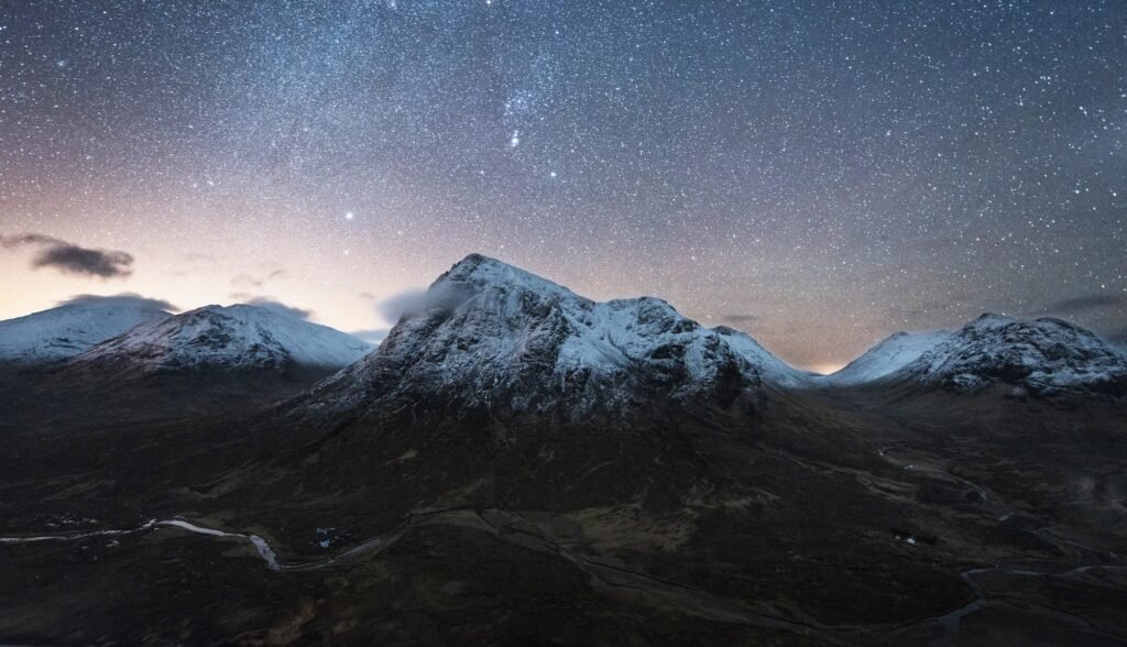 Night sky in the Scottish Highlands.