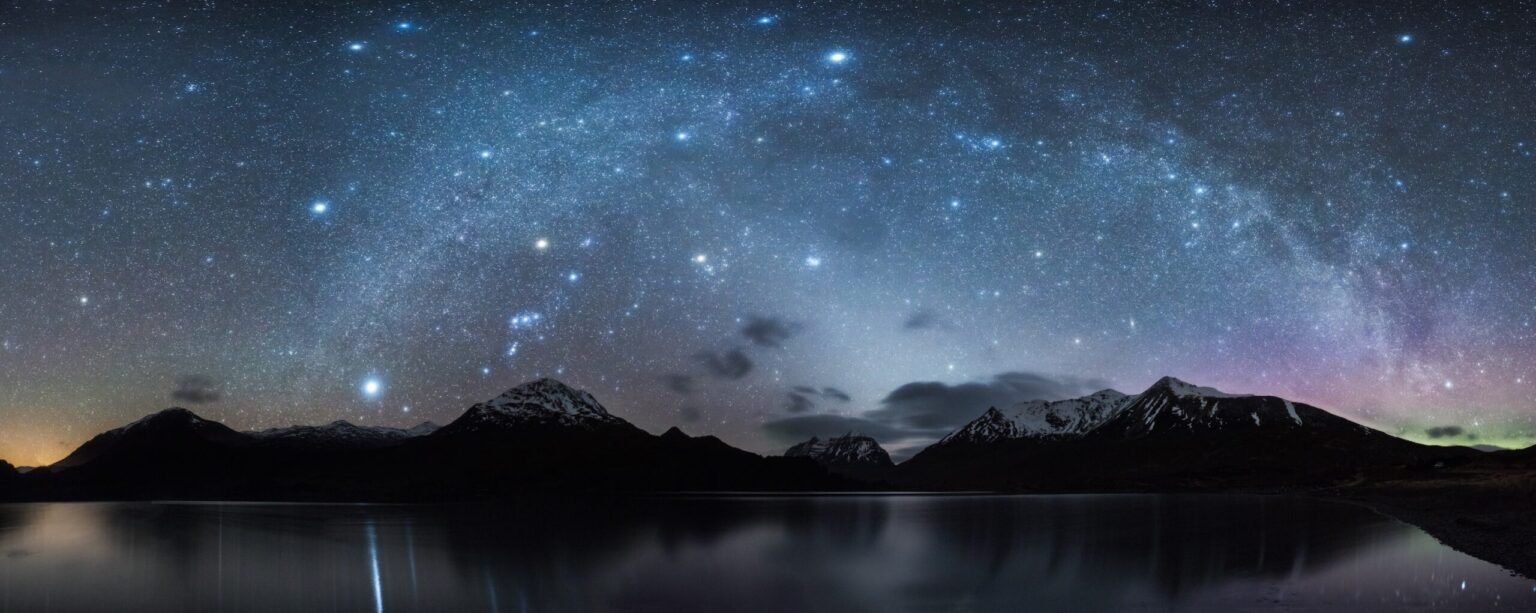 Milky Way over the Scottish Highlands.