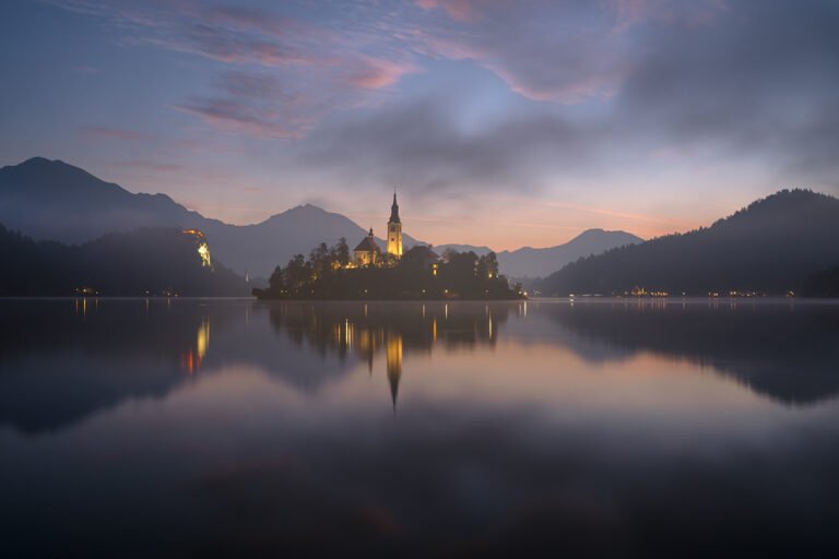 Lake Bled in Slovenia.