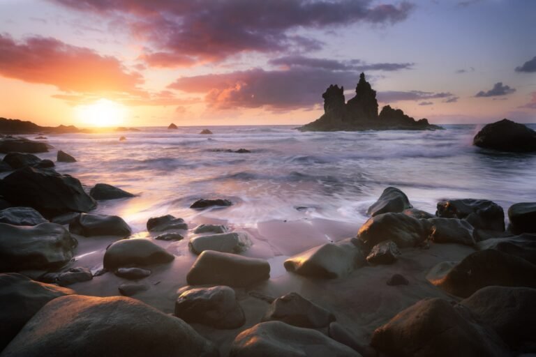 Sunset over Tenerife in the Canary Islands