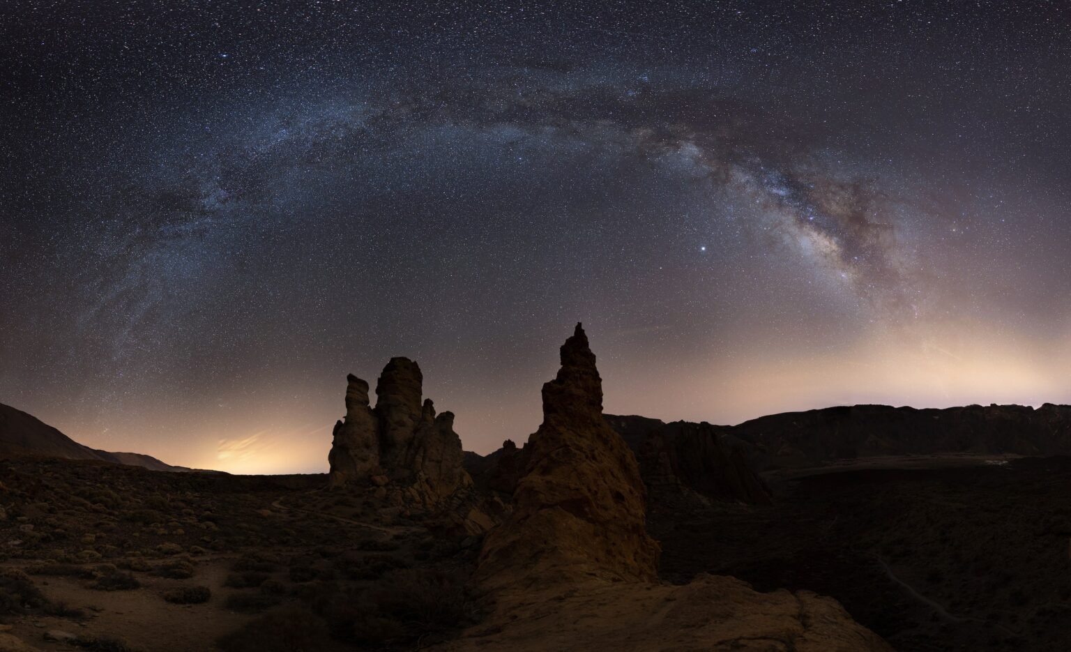 Milky Way over Tenerife in the Canary Islands.