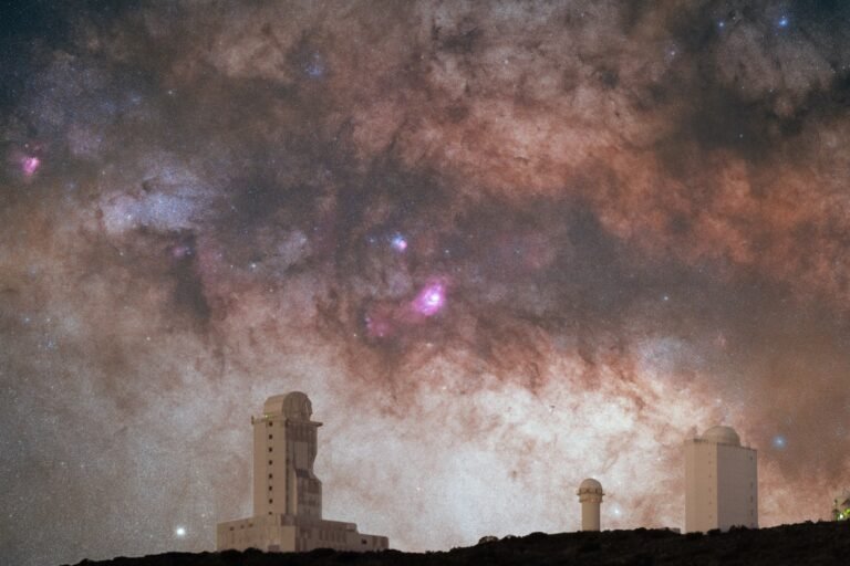 Milky Way over Tenerife in the Canary Islands.