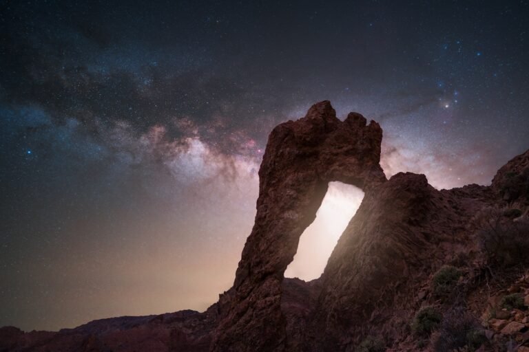 Milky Way over Tenerife in the Canary Islands.