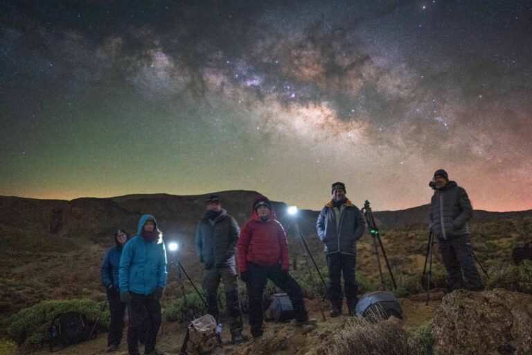 Workshop group on our Tenerife astrophotography workshop and tour