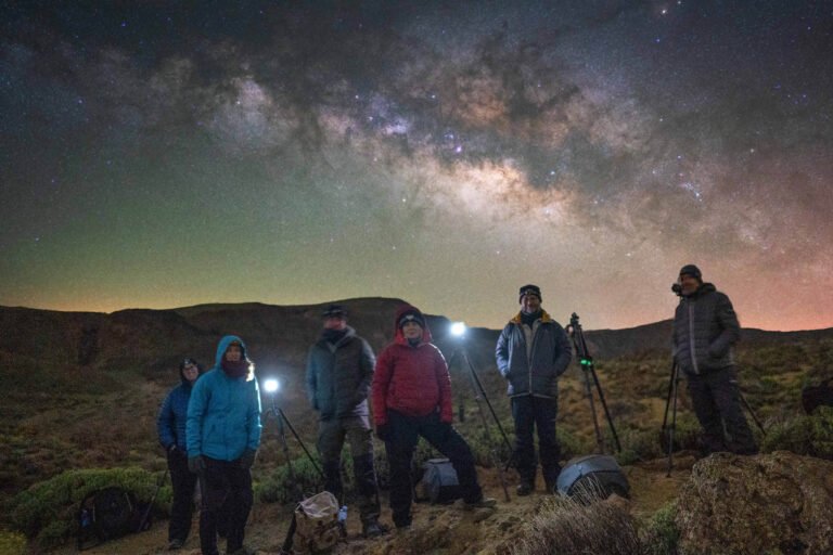 Astrophotography workshop participants - Tenerife Milky Way